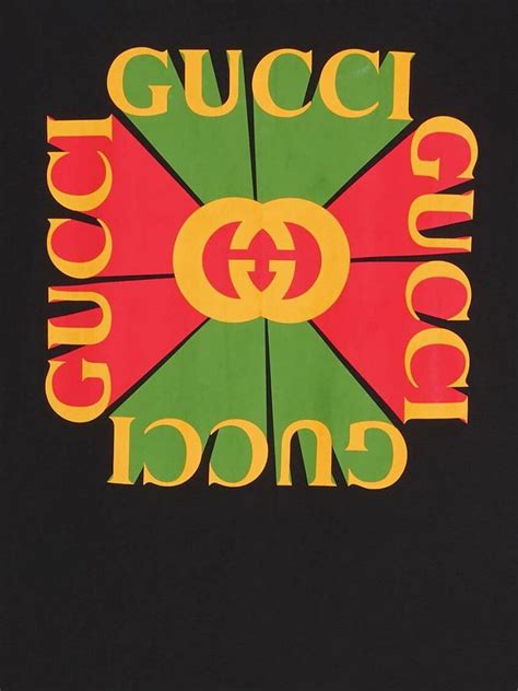 gucci vintage logo print tee|old Gucci emblem.